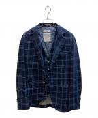 CIRCOLO 1901チルコロ1901）の古着「ベスト付チェックテーラードジャケット」｜ネイビー
