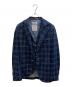 Circolo 1901（チルコロ1901）の古着「ベスト付チェックテーラードジャケット」｜ネイビー