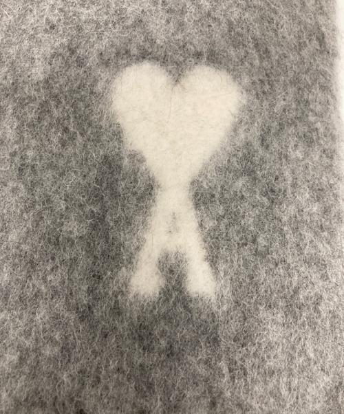 AMI Alexandre Mattiussi（アミアレクサンドルマテュッシ）AMI Alexandre Mattiussi (アミアレクサンドルマテュッシ) アルパカ ピュアウール ポリアミドブレンド オーバーサイズ スカーフ グレー サイズ:-の古着・服飾アイテム