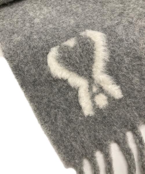 AMI Alexandre Mattiussi（アミアレクサンドルマテュッシ）AMI Alexandre Mattiussi (アミアレクサンドルマテュッシ) アルパカ ピュアウール ポリアミドブレンド オーバーサイズ スカーフ グレー サイズ:-の古着・服飾アイテム