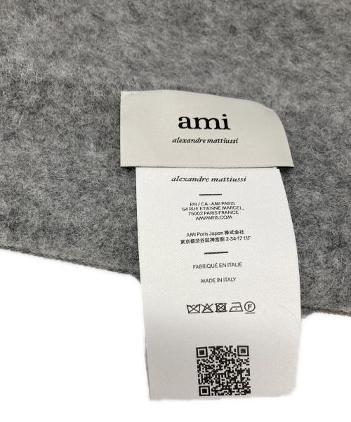 AMI Alexandre Mattiussi（アミアレクサンドルマテュッシ）AMI Alexandre Mattiussi (アミアレクサンドルマテュッシ) アルパカ ピュアウール ポリアミドブレンド オーバーサイズ スカーフ グレー サイズ:-の古着・服飾アイテム