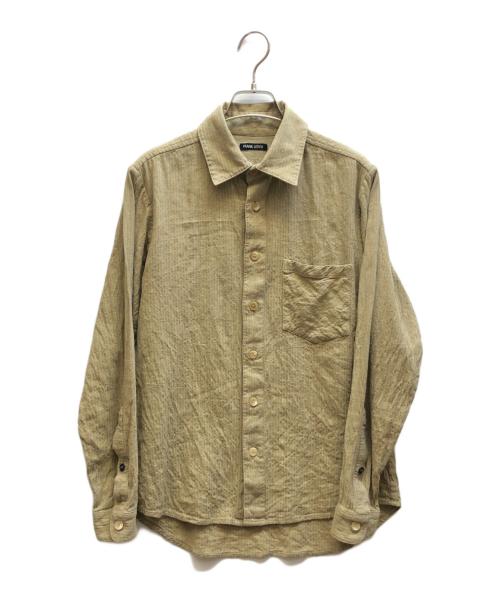 FRANK LEDER（フランクリーダー）FRANK LEDER (フランクリーダー) ウールシルクプレーンシャツ ベージュ サイズ:Sの古着・服飾アイテム