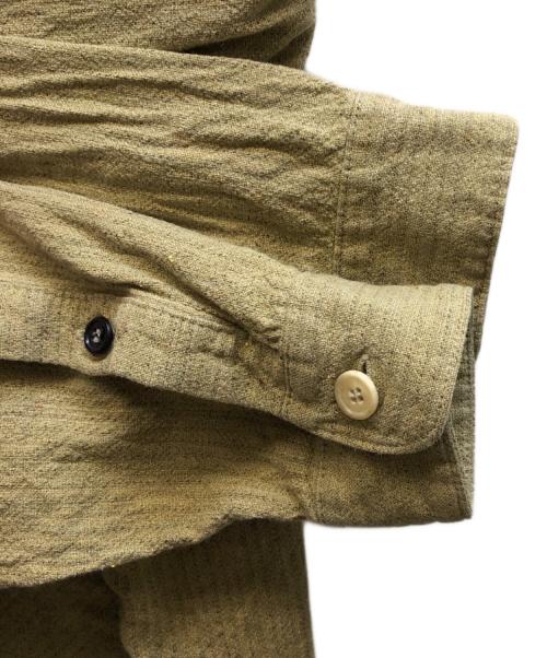 FRANK LEDER（フランクリーダー）FRANK LEDER (フランクリーダー) ウールシルクプレーンシャツ ベージュ サイズ:Sの古着・服飾アイテム