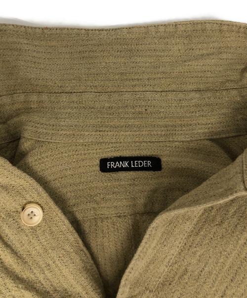 FRANK LEDER（フランクリーダー）FRANK LEDER (フランクリーダー) ウールシルクプレーンシャツ ベージュ サイズ:Sの古着・服飾アイテム