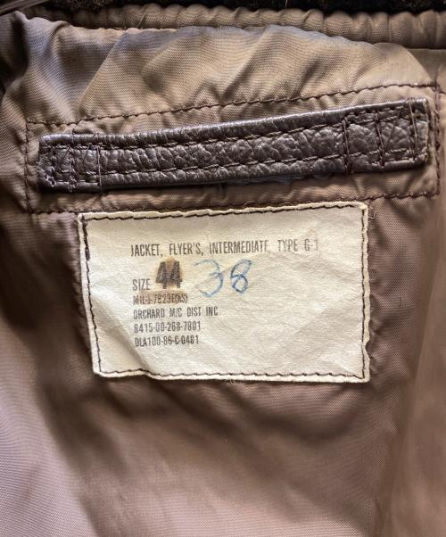 U'S NAVY（アメリカ軍）U'S NAVY (アメリカ軍) G-1 フライトジャケット ブラウン サイズ:38の古着・服飾アイテム