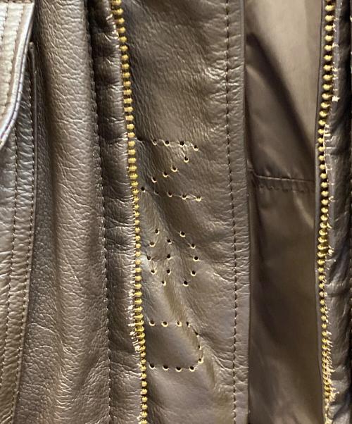 U'S NAVY（アメリカ軍）U'S NAVY (アメリカ軍) G-1 フライトジャケット ブラウン サイズ:38の古着・服飾アイテム