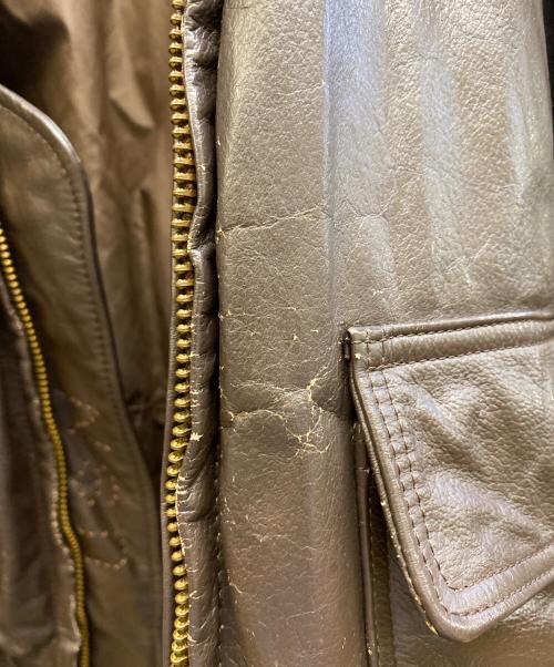 U'S NAVY（アメリカ軍）U'S NAVY (アメリカ軍) G-1 フライトジャケット ブラウン サイズ:38の古着・服飾アイテム