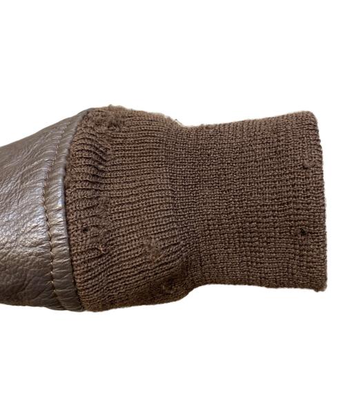 U'S NAVY（アメリカ軍）U'S NAVY (アメリカ軍) G-1 フライトジャケット ブラウン サイズ:38の古着・服飾アイテム