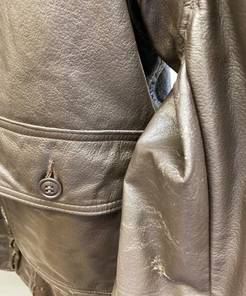 U'S NAVY（アメリカ軍）U'S NAVY (アメリカ軍) G-1 フライトジャケット ブラウン サイズ:38の古着・服飾アイテム