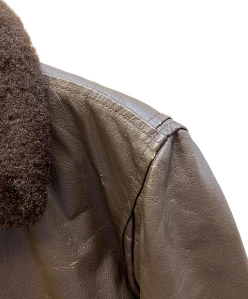 U'S NAVY（アメリカ軍）U'S NAVY (アメリカ軍) G-1 フライトジャケット ブラウン サイズ:38の古着・服飾アイテム