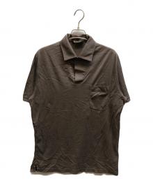 LORO PIANA（ロロピアーナ）の古着「シルク混ポロシャツ」｜ベージュ