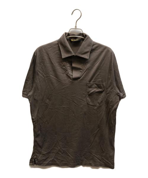 LORO PIANA（ロロピアーナ）LORO PIANA (ロロピアーナ) シルク混ポロシャツ ベージュ サイズ:Mの古着・服飾アイテム