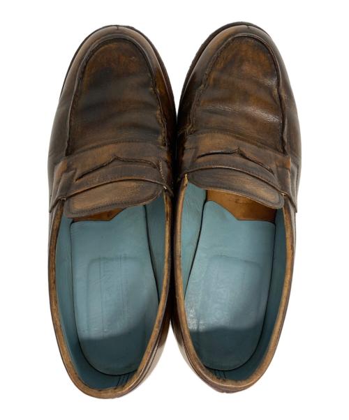 CHEANEY（チーニー）CHEANEY (チーニー) コインローファー ブラウン サイズ:8 1/2の古着・服飾アイテム