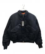 CAHLUMNカウラム）の古着「Magazine Pocket Flight Jacket」｜ネイビー
