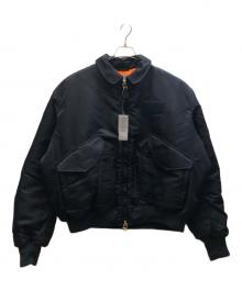 CAHLUMN（カウラム）の古着「Magazine Pocket Flight Jacket」｜ネイビー