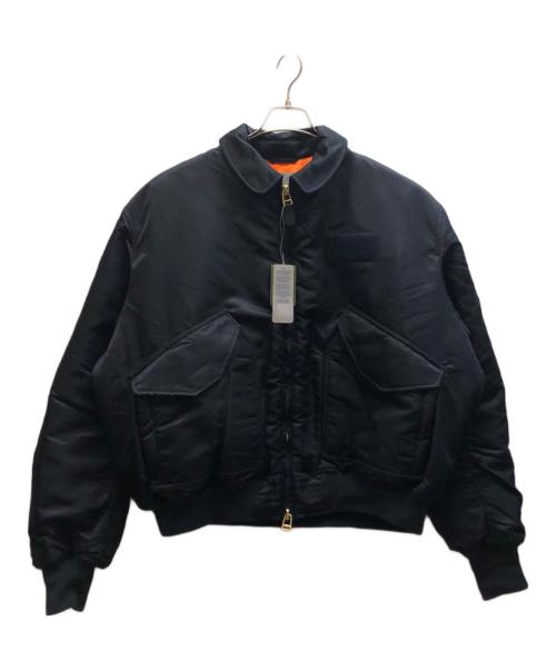 CAHLUMN（カウラム）CAHLUMN (カウラム) Magazine Pocket Flight Jacket ネイビー サイズ:L 未使用品の古着・服飾アイテム