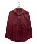 VAN HEUSENヴァンヒューセン/バンヒューゼン）の古着「60‘sオープンカラーシャツ」｜レッド