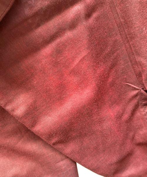 VAN HEUSEN（ヴァンヒューセン/バンヒューゼン）VAN HEUSEN (ヴァンヒューセン/バンヒューゼン) 60‘sオープンカラーシャツ レッド サイズ:Mの古着・服飾アイテム