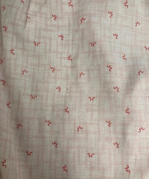 TWON CRAFT（トゥオンクラフト）TWON CRAFT (トゥオンクラフト) 70‘s総柄ポリコットンシャツ ピンク サイズ:15 1/2の古着・服飾アイテム