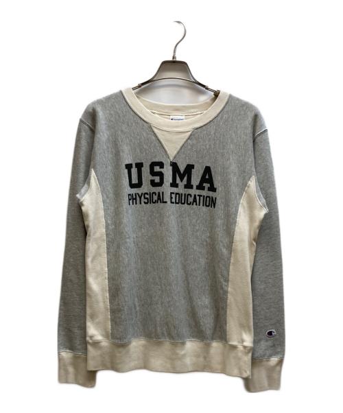 Champion（チャンピオン）Champion (チャンピオン) BEAMS (ビームス) 両Vリバースウィーブスウェット グレー サイズ:Mの古着・服飾アイテム