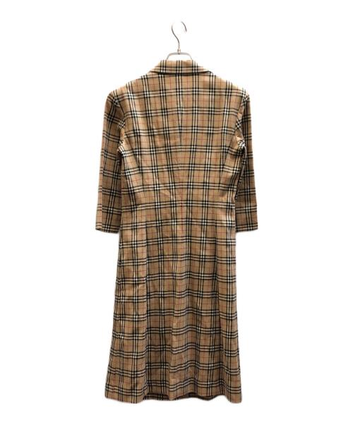 BURBERRY BLUE LABEL（バーバリー ブルー レーベル）BURBERRY BLUE LABEL (バーバリーロンドンブルーレーベル) チェックワンピース ベージュ サイズ:38の古着・服飾アイテム