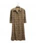 BURBERRY BLUE LABEL（バーバリーロンドンブルーレーベル）の古着「チェックワンピース」｜ベージュ