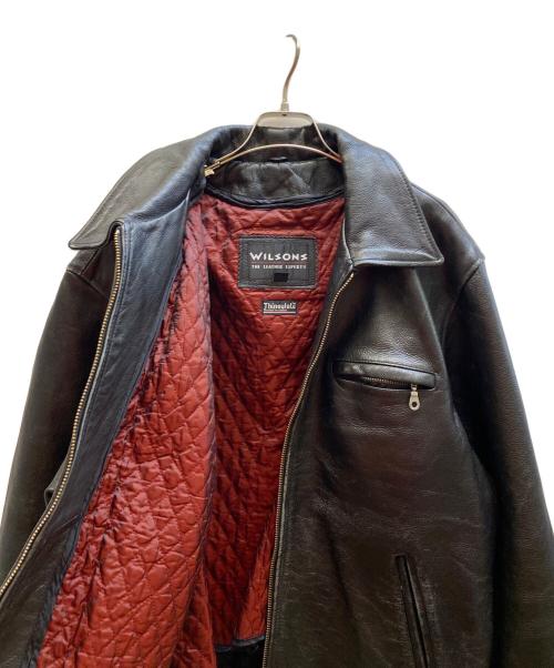 wilsons leather（ウィルソンズレザー）wilsons leather (ウィルソンズレザー) レザージャケット ブラック サイズ:Lの古着・服飾アイテム