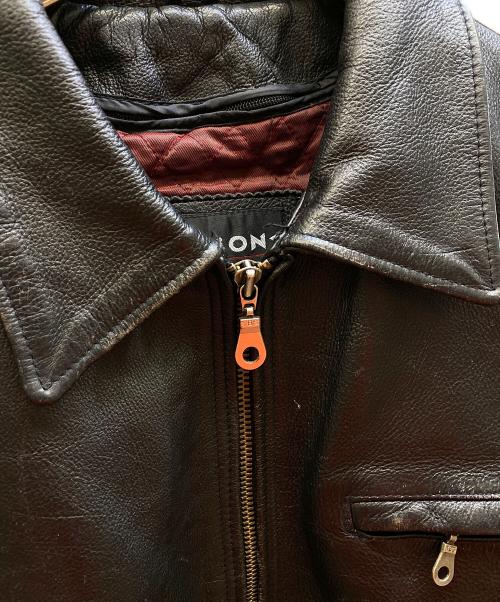 wilsons leather（ウィルソンズレザー）wilsons leather (ウィルソンズレザー) レザージャケット ブラック サイズ:Lの古着・服飾アイテム