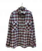 OFFWHITEオフホワイト）の古着「チェックネルシャツ」｜グレー