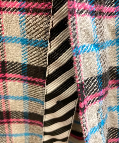 OFFWHITE（オフホワイト）OFFWHITE (オフホワイト) チェックネルシャツ グレー サイズ:XLの古着・服飾アイテム