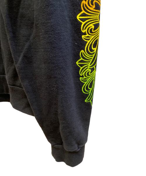 CHROME HEARTS（クロムハーツ）CHROME HEARTS (クロムハーツ) Floral Sleeve Hoodie ブラック サイズ:Largeの古着・服飾アイテム