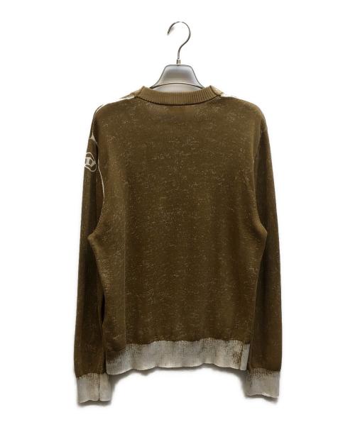 DIESEL（ディーゼル）DIESEL (ディーゼル) コットンクルーネックニット ブラウン サイズ:Mの古着・服飾アイテム