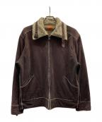 BOSS HUGO BOSSボス ヒューゴボス）の古着「ムートンジャケット」｜ブラウン