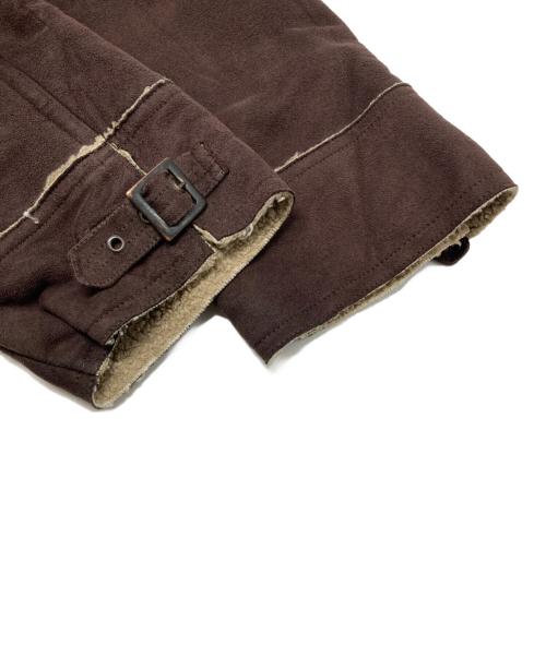 BOSS HUGO BOSS（ボス ヒューゴボス）BOSS HUGO BOSS (ボス ヒューゴボス) ムートンジャケット ブラウン サイズ:Lの古着・服飾アイテム