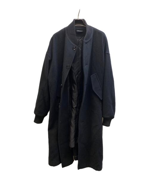 Y's（ワイズ）Y's (ワイズ) 11AW Wool Rib Coat ブラック サイズ:2の古着・服飾アイテム