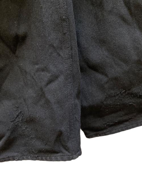 COMME des GARCONS HOMME PLUS（コムデギャルソンオムプリュス）COMME des GARCONS HOMME PLUS (コムデギャルソンオムプリュス) ポリ縮絨テーパードパンツ ブラック サイズ:Sの古着・服飾アイテム