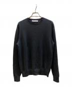 LORENZONIロレンツォーニ）の古着「コットンハイゲージニット」｜ブラック