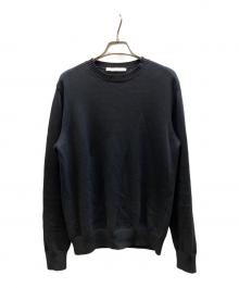 LORENZONI（ロレンツォーニ）の古着「コットンハイゲージニット」｜ブラック