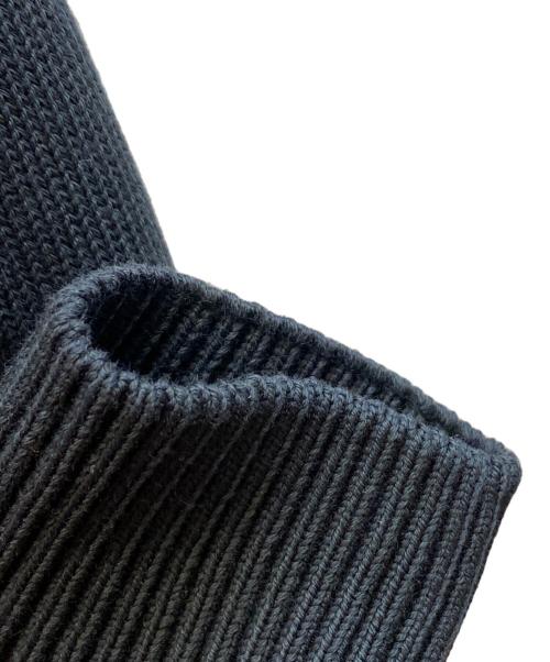 LORENZONI（ロレンツォーニ）LORENZONI (ロレンツォーニ) コットンハイゲージニット ブラック サイズ:XSの古着・服飾アイテム