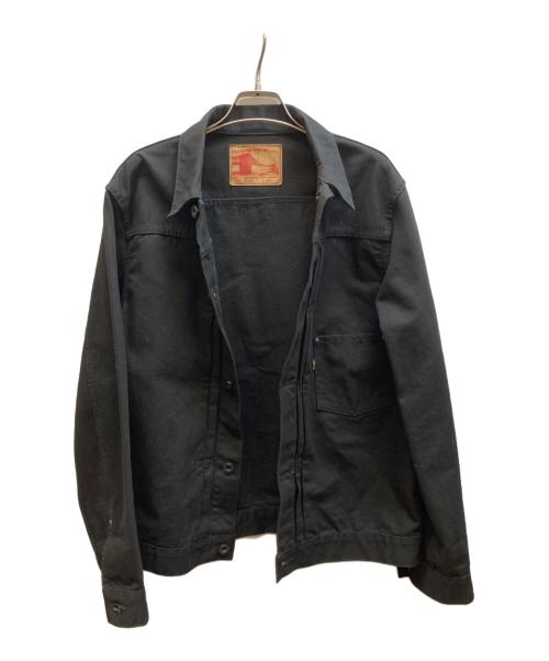 F.O.B FACTORY（エフオービー ファクトリー）F.O.B FACTORY (エフオービー ファクトリー) コットンダックジャケット ブラック サイズ:40の古着・服飾アイテム