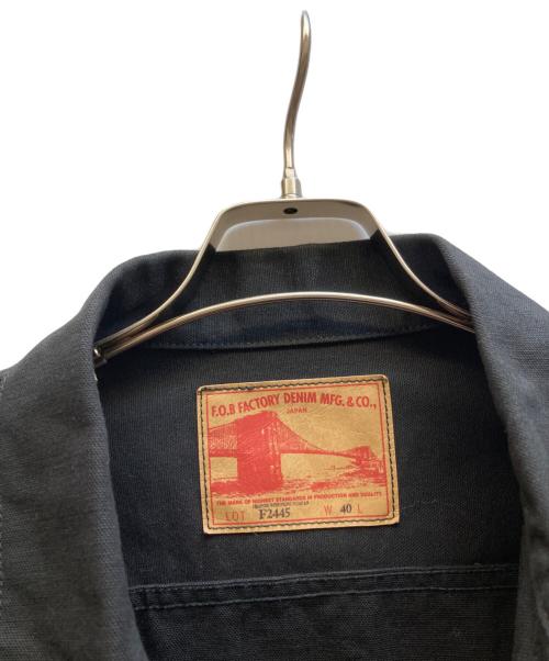 F.O.B FACTORY（エフオービー ファクトリー）F.O.B FACTORY (エフオービー ファクトリー) コットンダックジャケット ブラック サイズ:40の古着・服飾アイテム