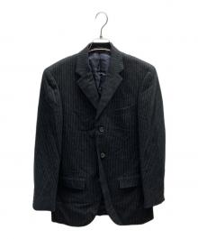 POLO RALPH LAUREN（ポロ・ラルフローレン）の古着「ストライプ3Bテーラードジャケット / BR-RL-LW-0740」｜グレー