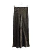 Maison Margielaメゾンマルジェラ）の古着「サテンミディスカート」｜シルバー