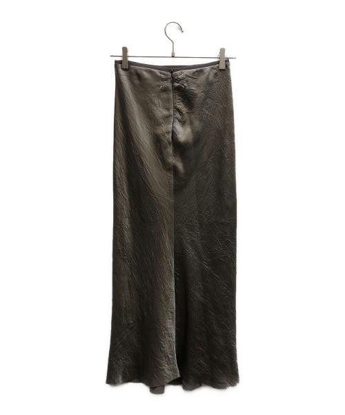 Maison Margiela（メゾンマルジェラ）Maison Margiela (メゾンマルジェラ) サテンミディスカート シルバー サイズ:38の古着・服飾アイテム