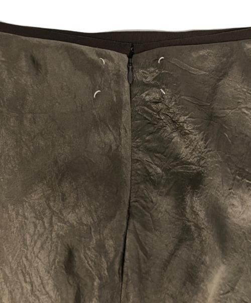 Maison Margiela（メゾンマルジェラ）Maison Margiela (メゾンマルジェラ) サテンミディスカート シルバー サイズ:38の古着・服飾アイテム
