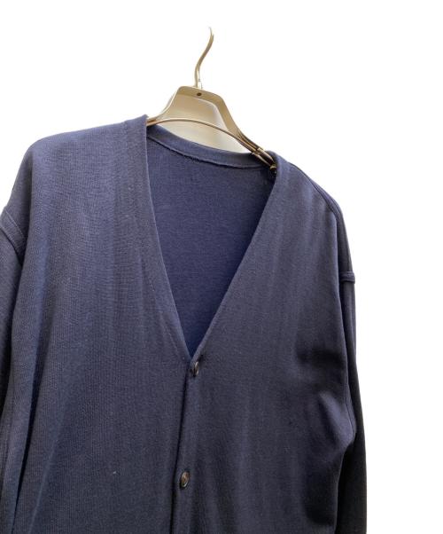 CAHLUMN（カウラム）CAHLUMN (カウラム) Silk Cotton Long Sleeve Cardigan ネイビー サイズ:Lの古着・服飾アイテム