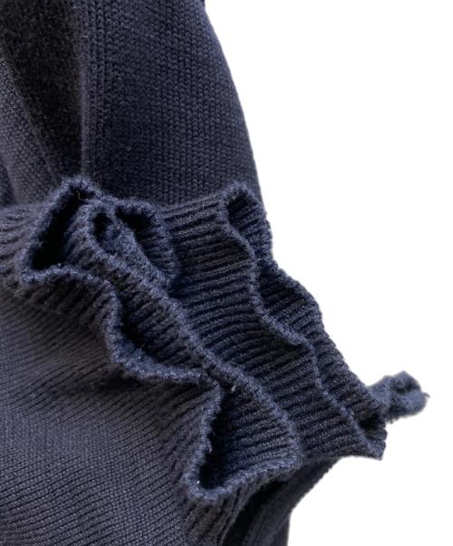 CAHLUMN（カウラム）CAHLUMN (カウラム) Silk Cotton Long Sleeve Cardigan ネイビー サイズ:Lの古着・服飾アイテム