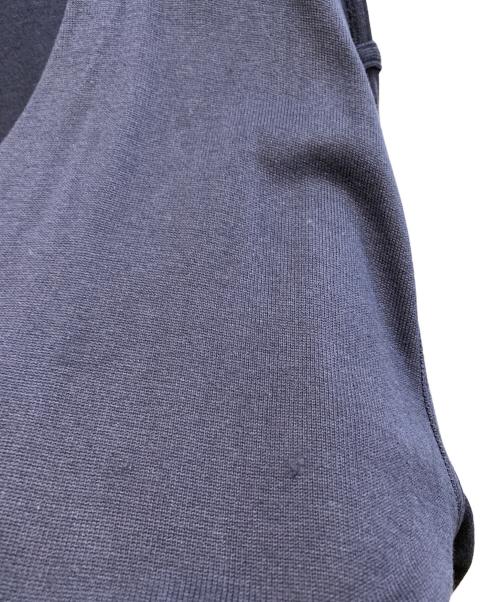 CAHLUMN（カウラム）CAHLUMN (カウラム) Silk Cotton Long Sleeve Cardigan ネイビー サイズ:Lの古着・服飾アイテム