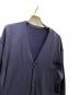 中古・古着 CAHLUMN (カウラム) Silk Cotton Long Sleeve Cardigan ネイビー サイズ:L：8000円