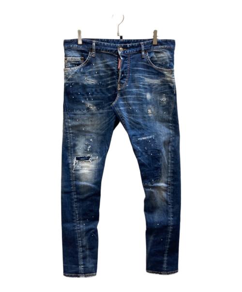 DSQUARED2（ディースクエアード）DSQUARED2 (ディースクエアード) ボタンフライジーンズ インディゴ サイズ:50の古着・服飾アイテム